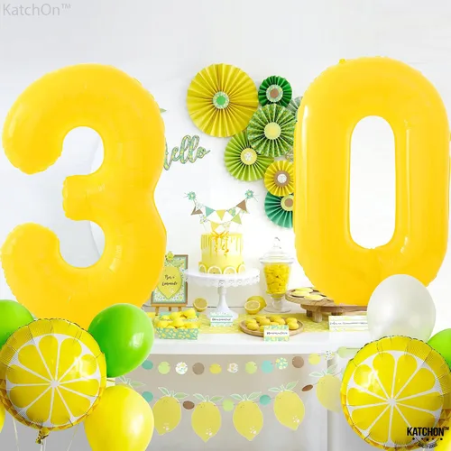 Vista 1141 de KatchOn Globo negro del número 1 de 40 pulgadas, globo de feliz cumpleaños Large Mylar Number One Balloon for 1st Birthday Decorations, Foil