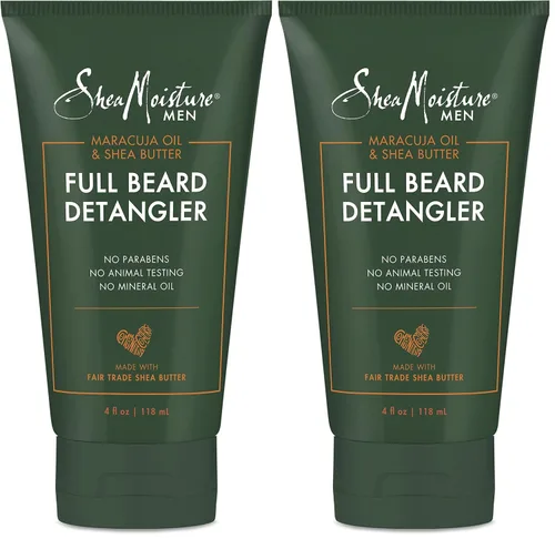 Vista 10 de SheaMoisture Acondicionador de barba, desenredante de barba completa para barbas completas, aceite de maracuja y manteca de karité, sin parabenos, 4
