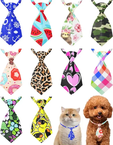 Vista 77 de PET SHOW 10 Pack Happy Birthday Dog Ties Neckties XS for Small Dogs