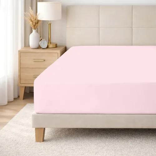 Vista 53 de SGI bedding 100% Egyptian Cotton 600 TC Twin Size Fitted Sheet Only Soft, Smooth Sateen Weave 15" inch Deep Pocket Fitted Bed Sheet - White