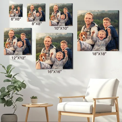 Vista 3 de Azulejos de fotos personalizados, marcos de fotos personalizados para pegar en la pared, marcos de fotos, collage de decoración de pared, imagen