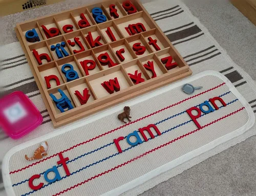 Vista 2 de UKELER Alfombra Montessori para niños, alfombra de juego para guardería, alfombra de trabajo de algodón, alfombra pequeña tejida a mano, 23.6 x 7.8