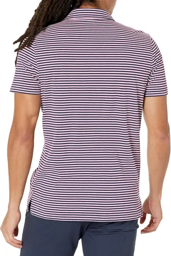 Vista 2 de Brooks Brothers Men's Cotton Jersey Feeder Stripe Short Sleeve Polo