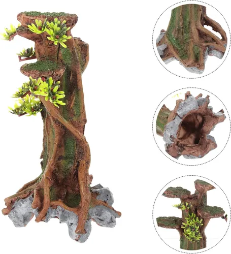 Vista 6 de POPETPOP Árbol de musgo simulado Plantas acuáticas Plantas acuáticas Plantas de decoración de peceras Plantas para peceras Plantas de acuario