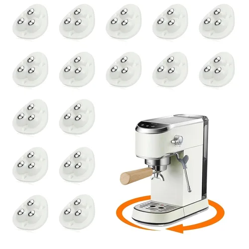 Vista 10 de TRVL FIELDER Ruedas giratorias autoadhesivas – Rueda universal giratoria de 360°, rodamiento de transferencia de bolas mini para pequeños