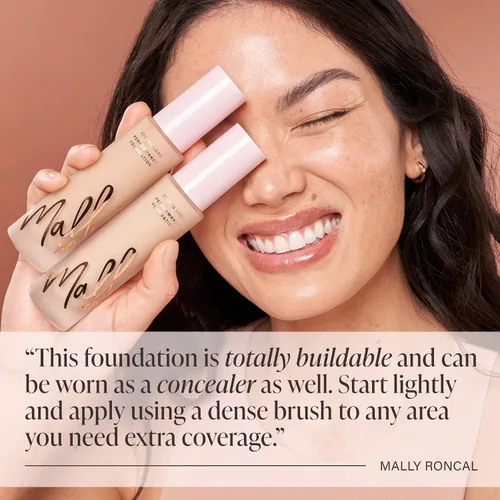 Vista 6 de Mally Beauty Base de maquillaje Stress Less Performance – Profundo – Construible de cobertura media a completa – Líquido de base ligera