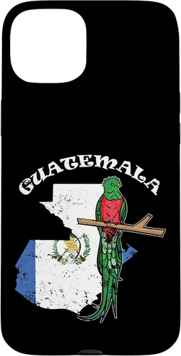 Vista 9 de Funda de recuerdo para iPhone 16 Quetzal de Guatemala con bandera de Guatemala