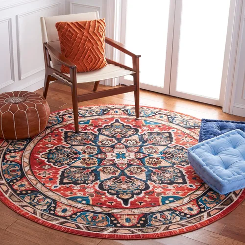 Vista 34 de SAFAVIEH Riviera Collection - Alfombra lavable de 2 pies 2 pulgadas x 9 pies, beige y carbón, antideslizante y fácil de limpiar, ideal para sala