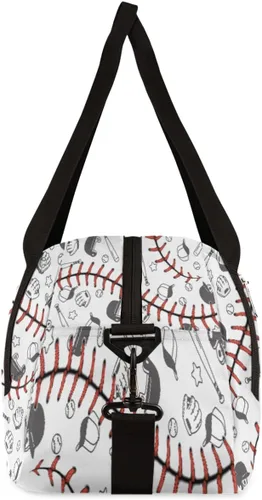 Vista 6 de Bolsa de lona para niños, bolsa de gimnasio deportiva para niños, niñas y adolescentes, bolsa de mano para el fin de semana, bolsa de viaje
