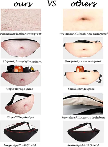 Vista 3 de Riñonera para el vientre, bolsa de cintura para papá, regalo de broma para adultos, padre, marido y hombres, con calcetines divertidos