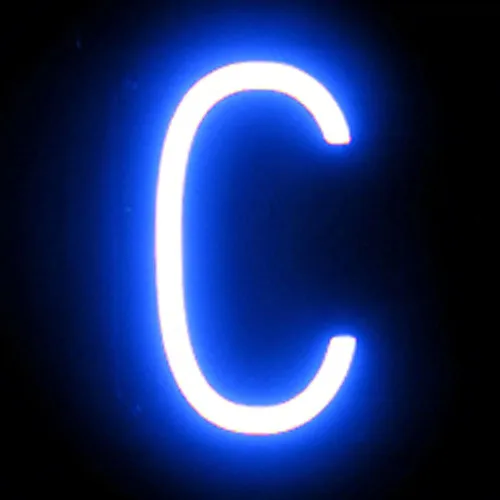 Vista 104 de SpellBrite Letra LED S Construye letreros de bricolaje que puedes cambiar con letras LED azules Componentes adicionales necesarios para iluminar
