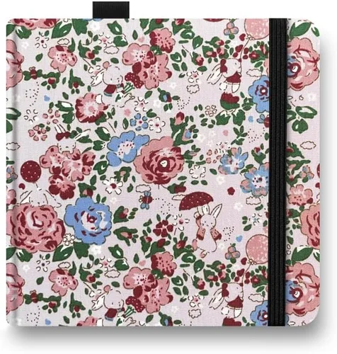Vista 19 de E-WEICHEN 5x5 Cuadernos de acuarela de tela portátiles hechos a mano con tapa dura de tela cosida para viajes Papel para acuarela de 140LB/300gsm 20