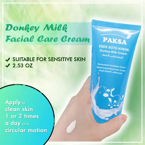 Vista 3 de Crema de leche de burro Loción hidratante orgánica para el cuidado facial Hidratante facial de leche de burro premium Propiedades