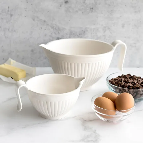 Vista 4 de Nordic Ware Tazón para Mezcla de Masa, Blanco, 10 Tazas