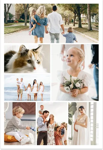 Vista 12 de CCWACPP Impresiones de lienzo de collage con foto personalizada, personalizadas, múltiples imágenes de foto en lienzo, póster personalizado, regalos