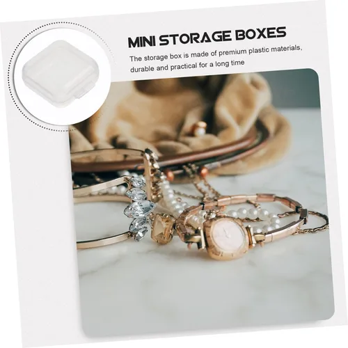 Vista 5 de CIMAXIC Jewelry Storage Box Set 120pcs Small Organizers Lids for Earring Ring and Pill Sorting