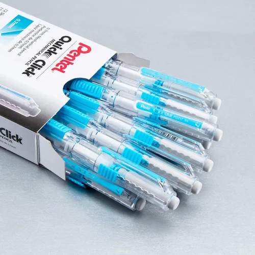 Vista 81 de Pentel QUICK CLICK - Portaminas mecánico (0.7mm), cuerpo verde, caja de 12 lápices (PD217D)