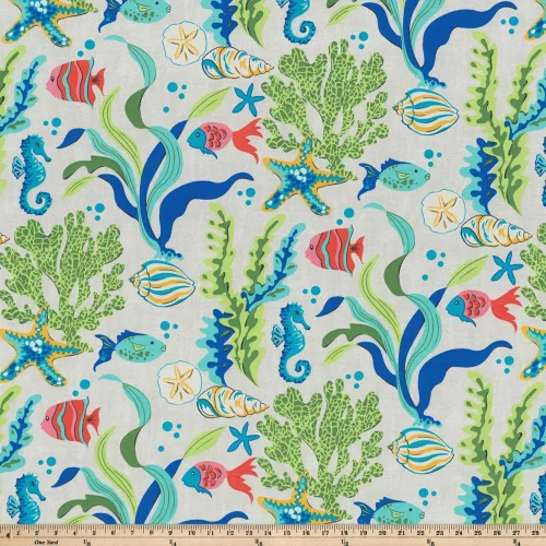 Vista 7 de Pillow Perfect Cojín para silla de esquina redonda azul Coral Bay para exteriores/interiores