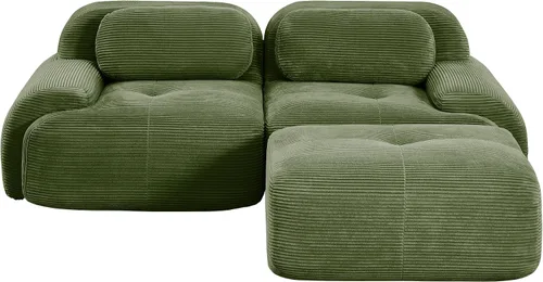 Vista 19 de Sofá comprimido moderno de espuma viscoelástica de 82 pulgadas, sofás seccionales grandes de 2 plazas para sala de estar, sofá modular Cloud que