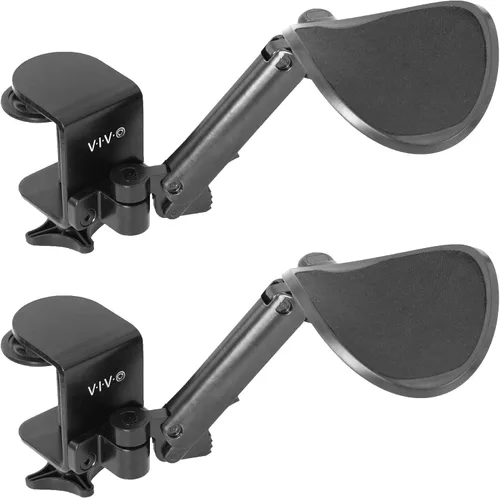 Vista 10 de VIVO Reposabrazos ajustable universal con abrazadera, cojín giratorio para codo de escritorio, soporte de brazo de plataforma de extensión sobre