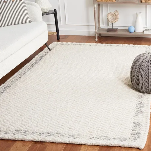 Vista 9 de SAFAVIEH Natura Collection Runner Rug - 2'3" x 8', Beige & Ivory, Handmade Wool, Ideal for Living Room, Hallway, Foyer, Bedroom (NAT713B-28)