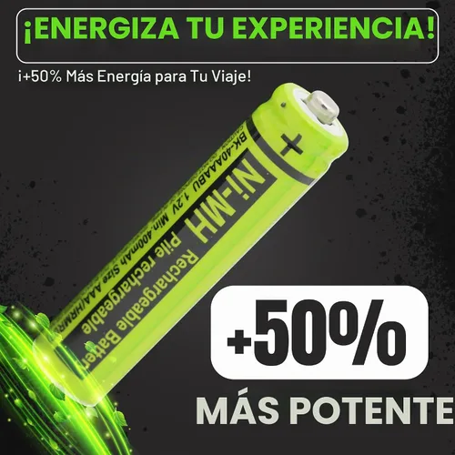 Vista 6 de RocketBus 2 paquetes de baterías de repuesto BK-40AAABU de 1.2V 400mAh para teléfono inalámbrico Panasonic