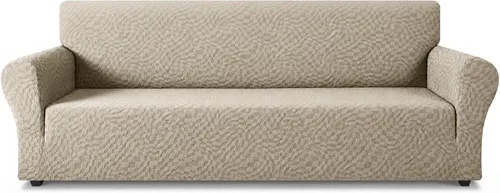 Vista 69 de ZNSAYOTX 1 Funda de silla Jacquard para sala de estar, funda de silla de alta elasticidad con brazos, antideslizante, apta para mascotas, funda