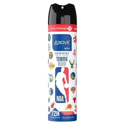 Vista 8 de Above NBA - Desodorante antitranspirante en aerosol para hombres CHAMPION EDITION Protección contra el sudor y el olor 72H Desodorante