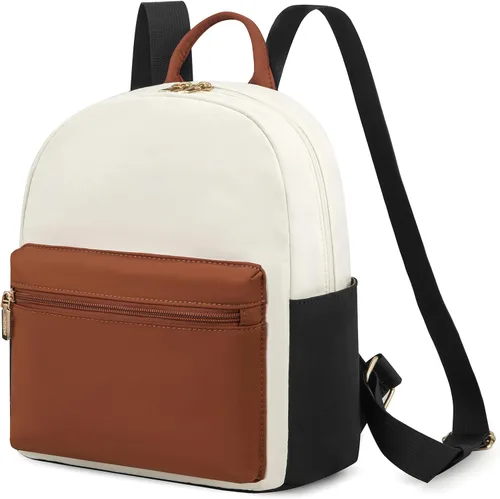 Vista 18 de LOVEVOOK Mini mochila pequeña y linda mochila de moda para niñas y mujeres Beige