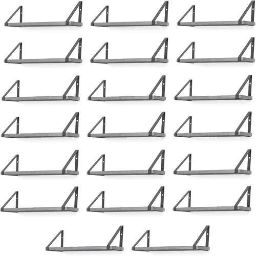Vista 19 de Wallniture Ponza - Estante flotante de pared de 17 x 4.5 pulgadas, estantes pequeños de madera para almacenamiento en la pared, estante montado