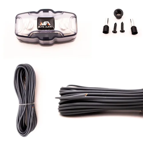 Vista 5 de Elite Audio, Kit de cableado de amplificador y combo de epicentro, 2000 vatios de potencia máxima, procesador de graves epicentro con perilla