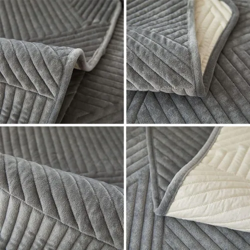 Vista 21 de vctops Funda de sofá de felpa de terciopelo acolchado geométrico, funda de sofá modular gruesa y suave, funda antideslizante para sofá, protector