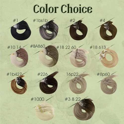 Vista 25 de RUNATURE Extensiones de cabello humano con punta en U, color marrón ceniza a rubio platino