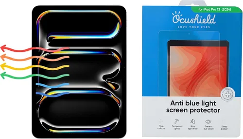 Vista 14 de Ocushield Protector de pantalla de vidrio templado antiluz azul para Apple iPad Mini 1/2/3 (7.9") - Filtro de luz azul para iPad - Anti reflejo