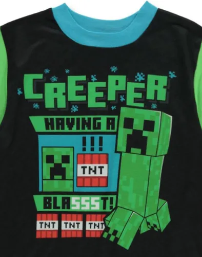 Vista 3 de Minecraft Conjunto de pijama de algodón para niños