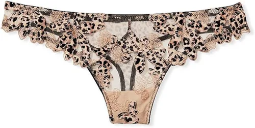Vista 3 de Victorias Secret Bragas bordadas florales de color leopardo Leopardo