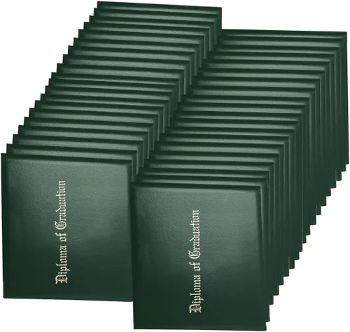 Vista 32 de Funda para diploma 8.5x11 de cuero sintético acolchada para certificados, color negro Cubierta de certificado de premio de grado de diploma