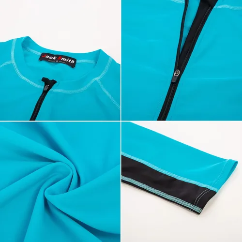 Vista 6 de JACK SMITH Traje de baño de 3 piezas de manga larga con cremallera frontal, tankini UPF 50 para mujer