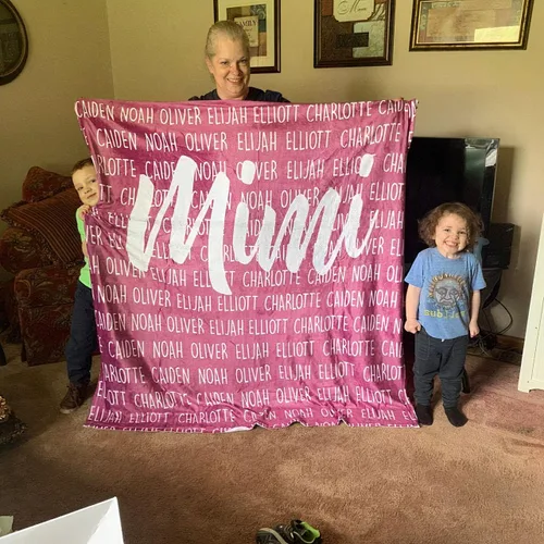 Vista 16 de Manta personalizada con nombre para bebés y adultos, manta personalizada con nombre para el día de la madre, el mejor regalo para mamá, papá, Abuela