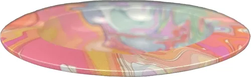 Vista 2 de Cenicero "Abstract" 5.5" Círculo Metal Bandeja Tabaco Humo Accesorios - Tray God