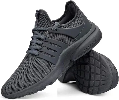 Vista 6 de Troadlop - Tenis de correr para hombre, antideslizantes, transpirables, ligeras, resistentes al deslizamiento, deportivas, para caminar, gimnasio