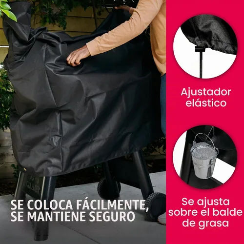 Vista 3 de Grillman - Resistente funda para parrilla de pellets, compatible con Traeger Pro Series 22, 575, modelos Elite, Lone Star Elite, Pro 20