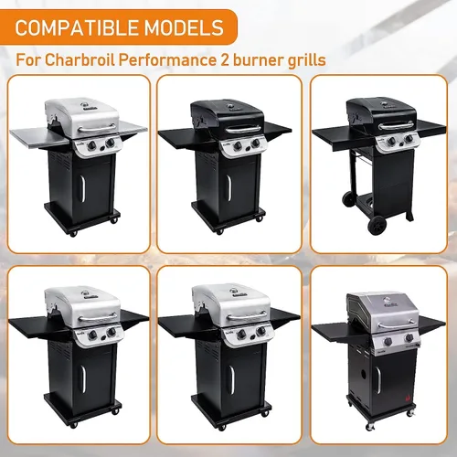 Vista 4 de Piezas de repuesto de rejillas de parrilla de 18 pulgadas para Charbroil 463625219 463625217, piezas de parrilla para Charbroil Performance