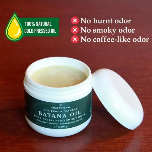 Vista 2 de Aceite de batana para el crecimiento del cabello, prensado en frío sin olor ahumado, 100% puro y natural de Honduras, nutre, hidrata y restaura