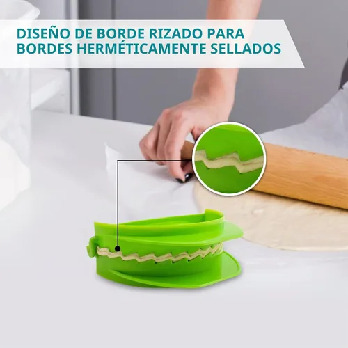Vista 5 de Zoie + Chloe 3 – Juego de moldes para masa de pizza calzone y empanadas