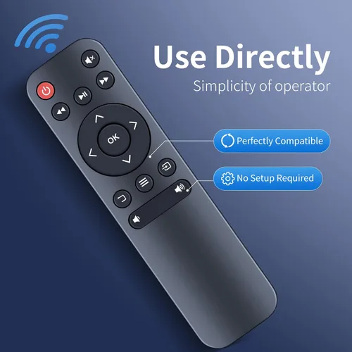 Vista 4 de ZWP Mando a Distancia de Repuesto para proyector pericat PJ108 K12 S20