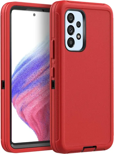 Vista 9 de AICase Funda para Galaxy A53 5G, resistente protección contra caídas, cuerpo completo, resistente a los golpes, a prueba de polvo, militar Negro