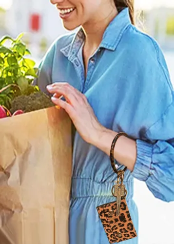 Vista 5 de Cartera llavero pulsera para mujer llavero pulsera llavero pulsera