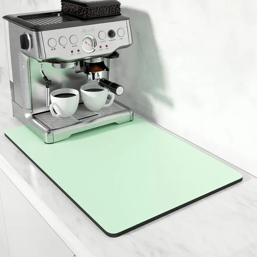 Vista 56 de Rnivvi Tapete de secado de platos para encimera de cocina, 16 x 18 pulgadas, bonita almohadilla de secado absorbente resistente al calor con goma
