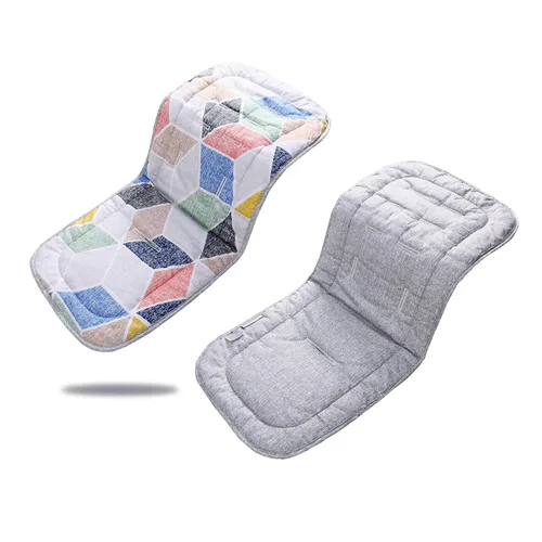 Vista 30 de Cojín para cochecito de bebé, inserto de asiento de automóvil infantil - reversible, universal, transpirable y suave, alfombrilla para cochecito